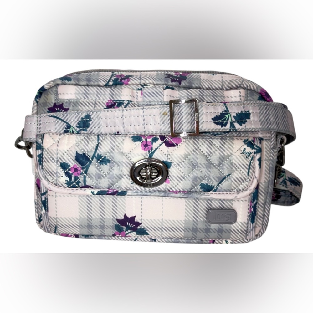 Lug Switch Floral Quilted Convertible Crossbody Belt Bag RFID Organizer